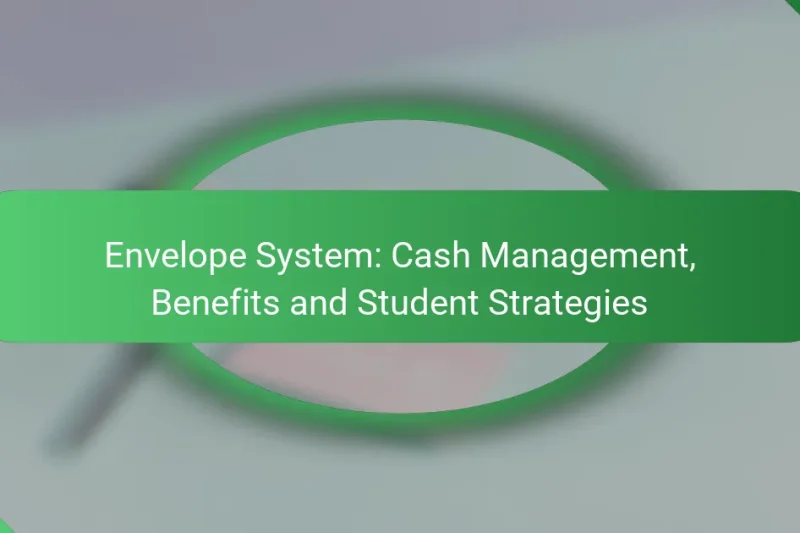 Envelope System: Cash Management, Benefits and Student Strategies