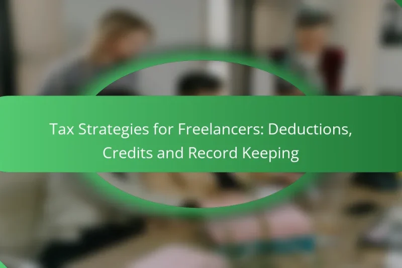 Tax Strategies for Freelancers: Deductions, Credits and Record Keeping